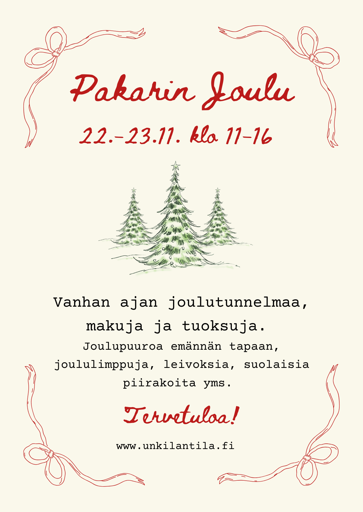lähiruoka joulu joulukahvila joulupuuro joulutunnelma joulutapahtuma maaseutu orivesi pirkanmaa kahvio maalaiskahvila maatalous viljely maajussi